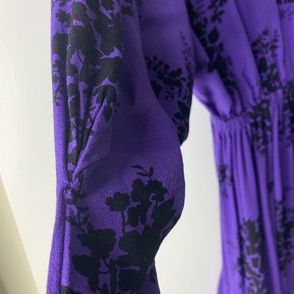 BLOGGERS FAVE/ ZARA DRESSES PURPLE/FLORAL PRINT SZ S - Picture 12 of 13